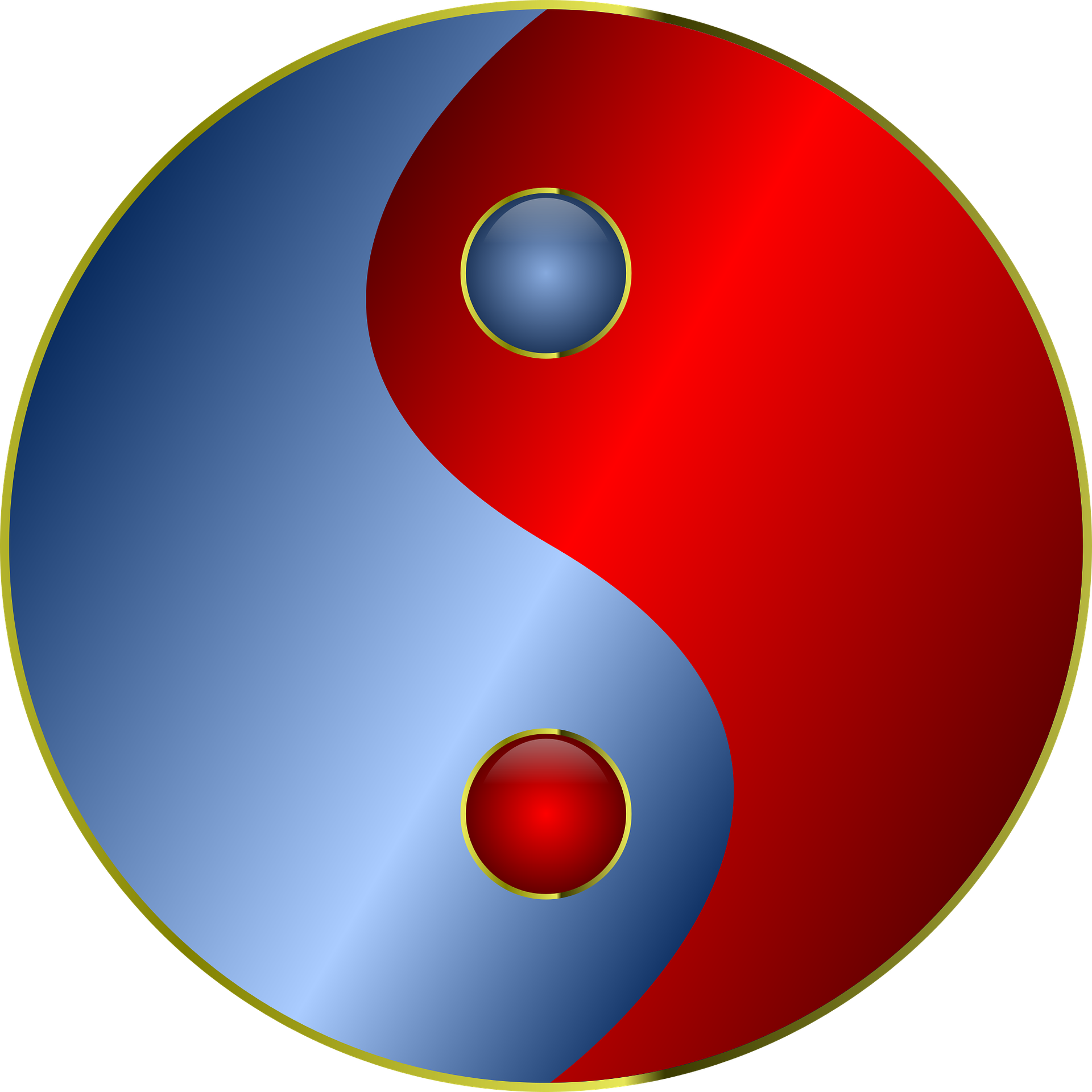 Yin and yang. Символ Инь. Инь Янь на прозрачном фоне.