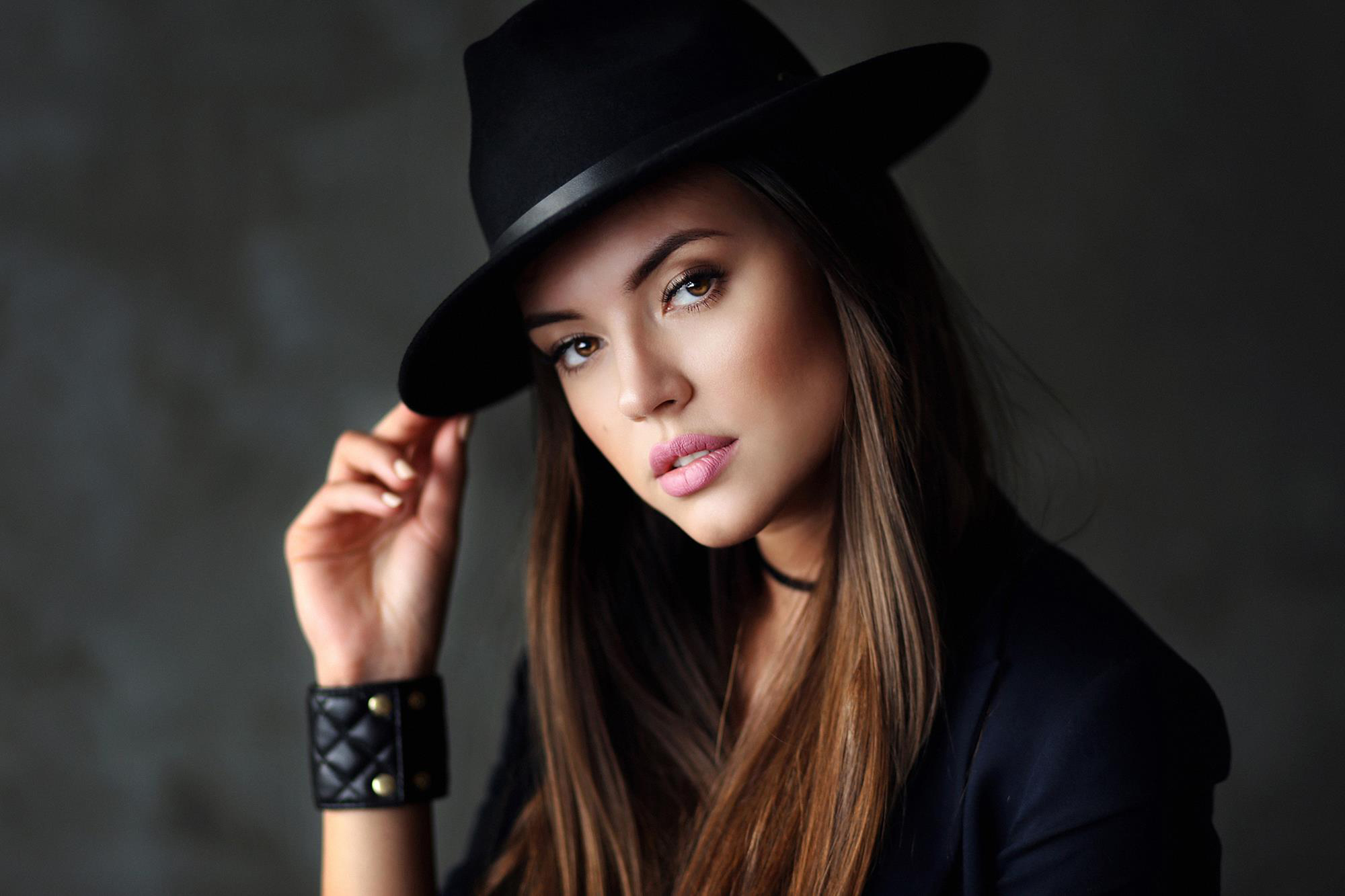 Brunette model. Dmitry Arhar Ksenia Barasheva.