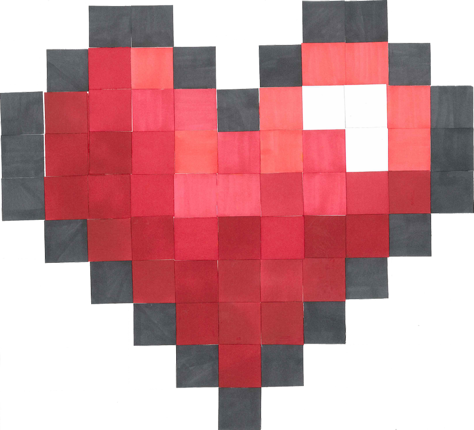 Сердечки игроков майнкрафт. Сердечко из МАЙНКРАФТА. Квадратное сердце. Сердце квадратиками. Квадратное сердечко.