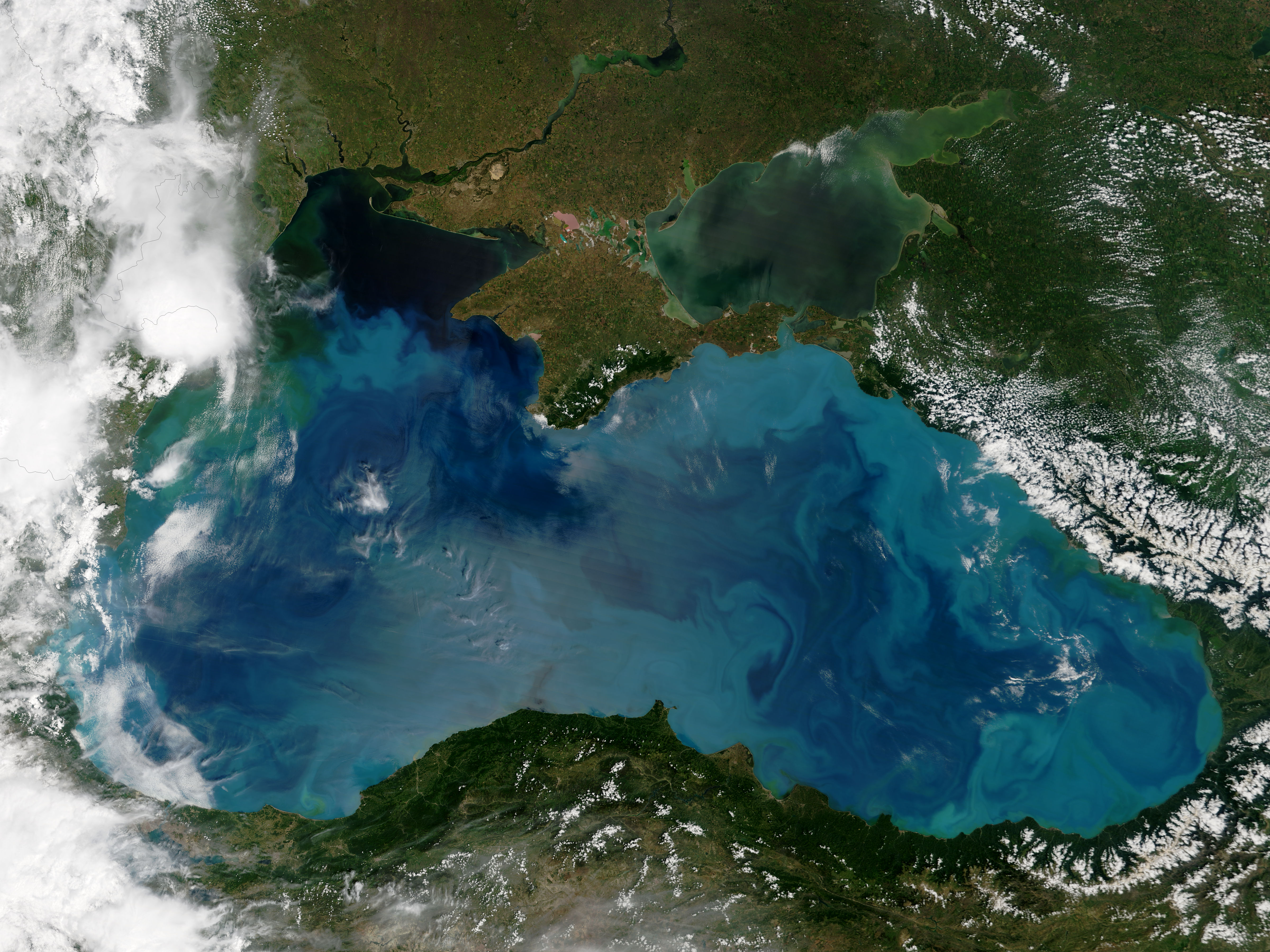 черное море с космоса