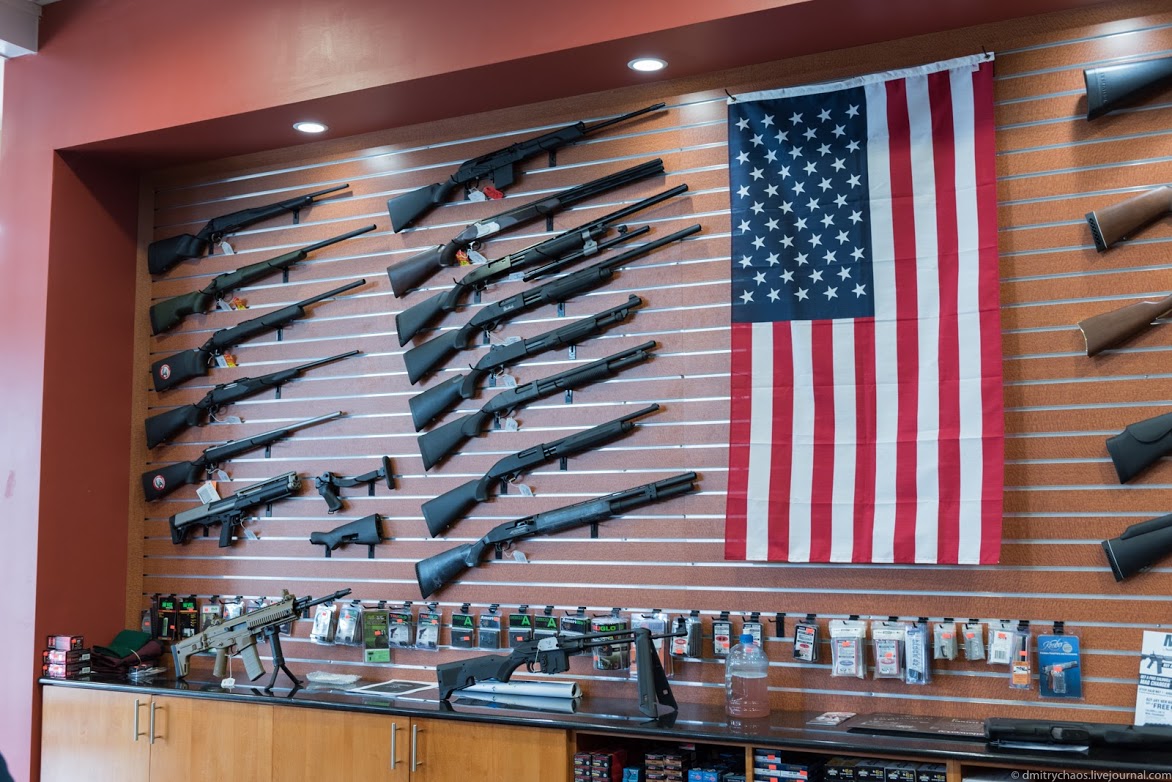 Оружейный магазин в Техасе США