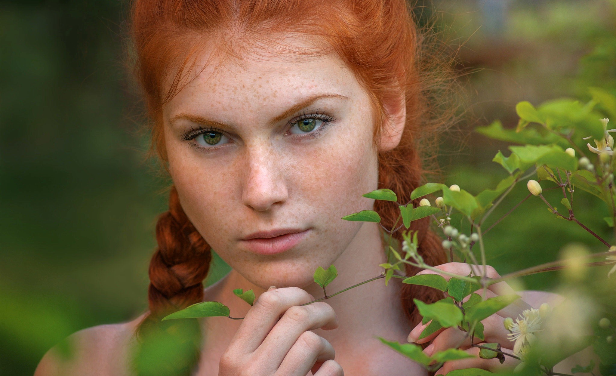 Фото Красивых Рыжих Девушек С Зелеными Глазами