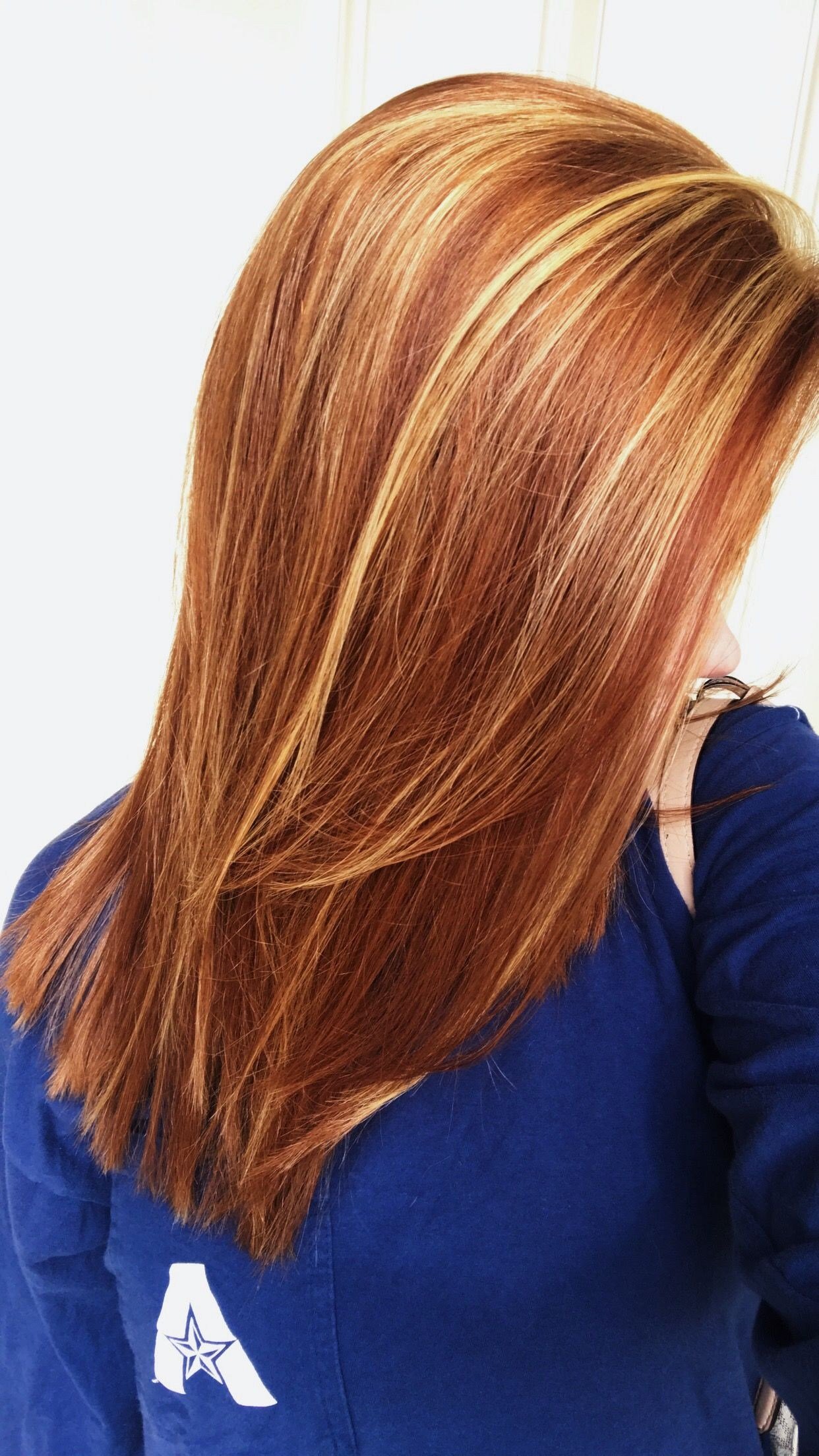 (+70 фото) Рыжий цвет волос с мелированием