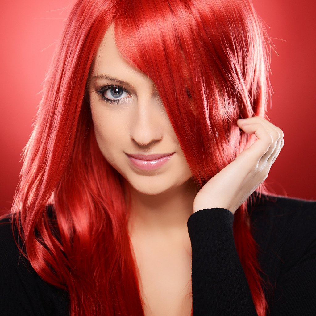 Черно Красные Волосы Фото