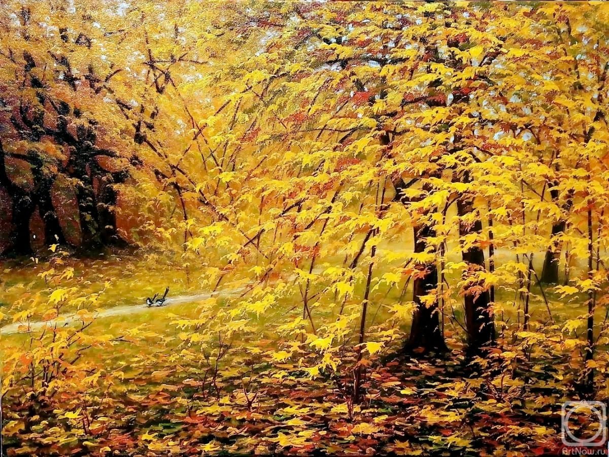 Картина Остроухова Золотая Осень Фото