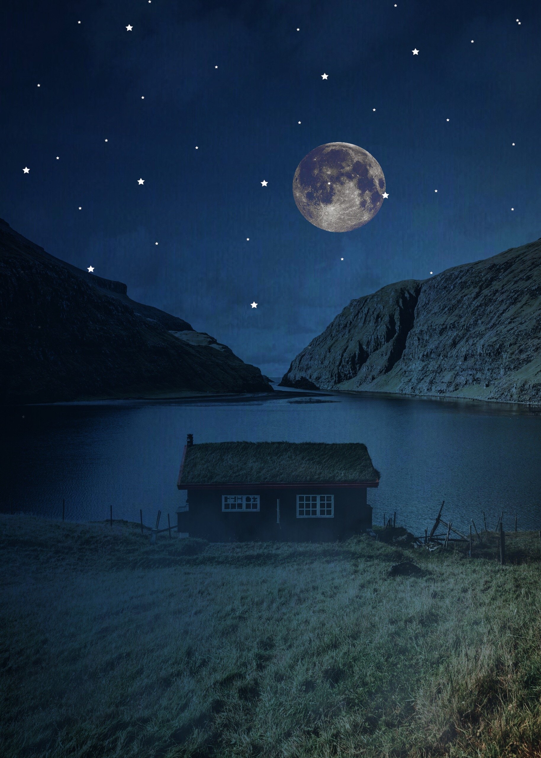 Дом на луне картинки. Ночь Луна. Красивая ночь. Ночное небо с луной. Звездное небо с луной.