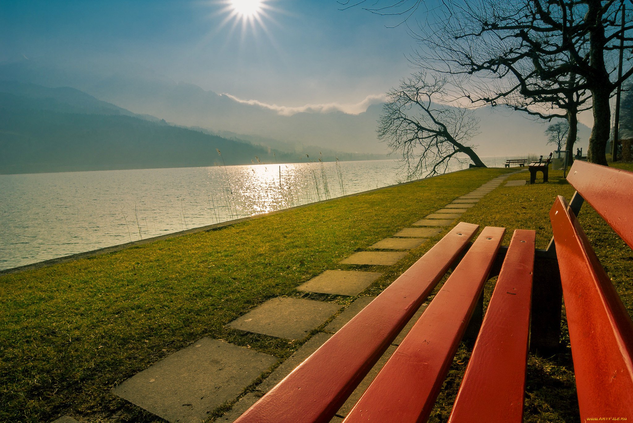 Успокоительные картинки. Скамейки парк Швейцария. Успокаивающая природа. Картинки на рабочий стол успокаивающие. Расслабляющий пейзаж.