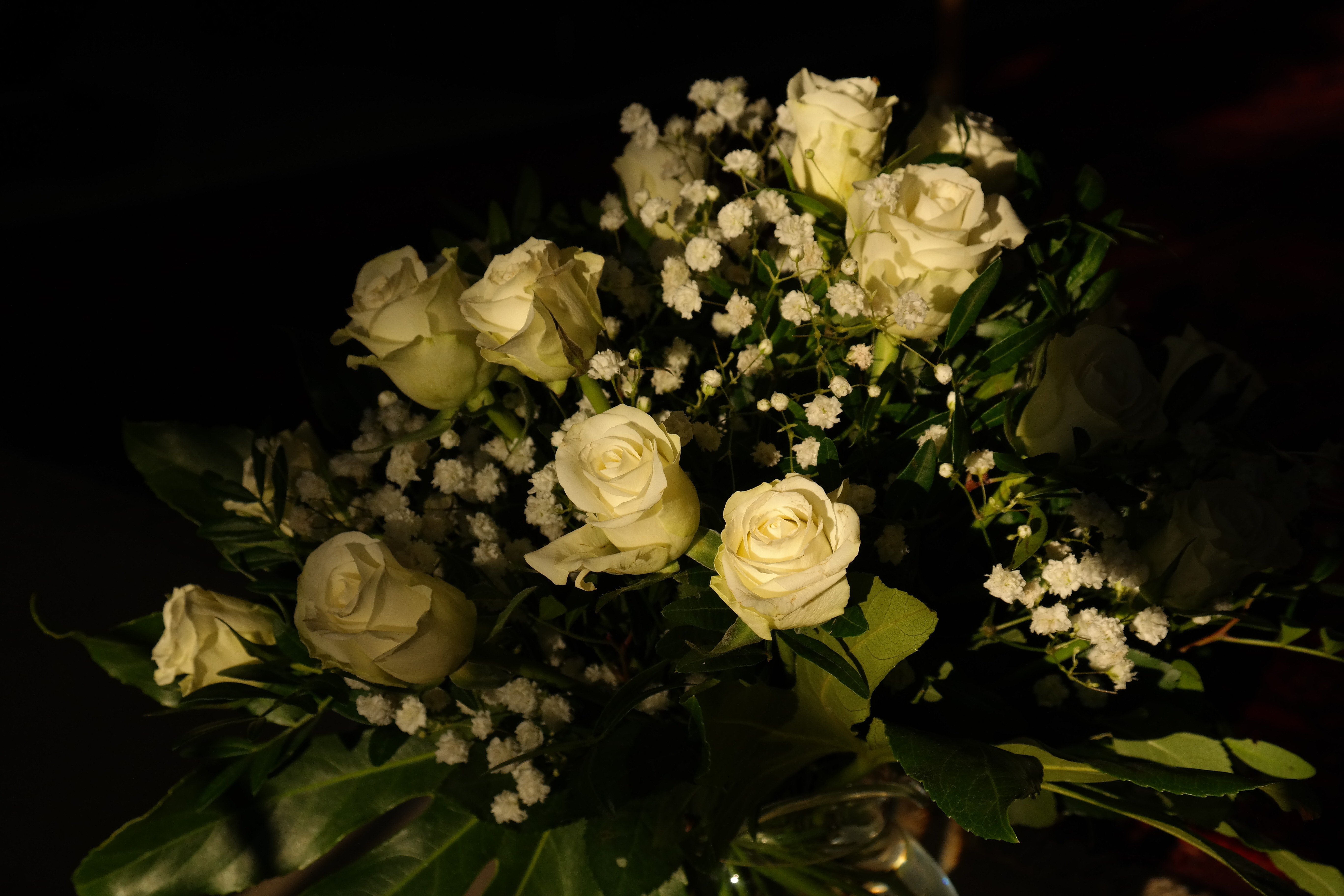 К чему снится букеты роз женщине. Букет белых цветов. Букет белых роз. Букет цветов на черном фоне. Букет цветов на темном фоне.