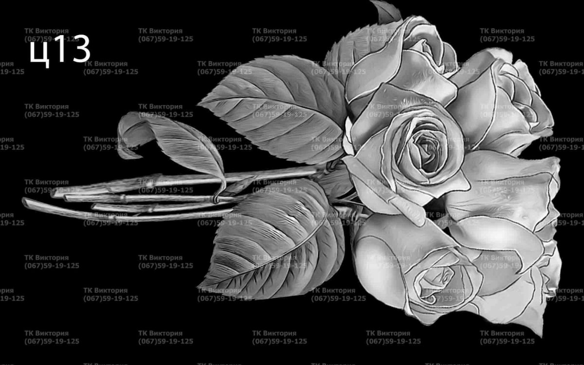 Розы на памятнике гравировка