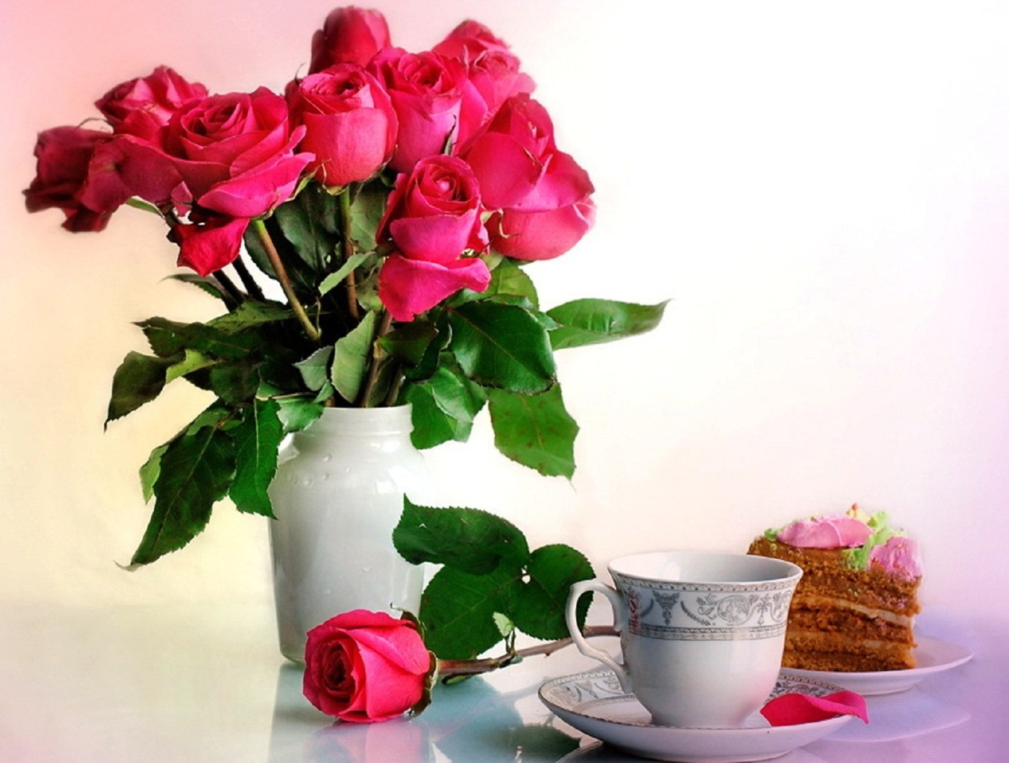 доброго утра красивые розы фото