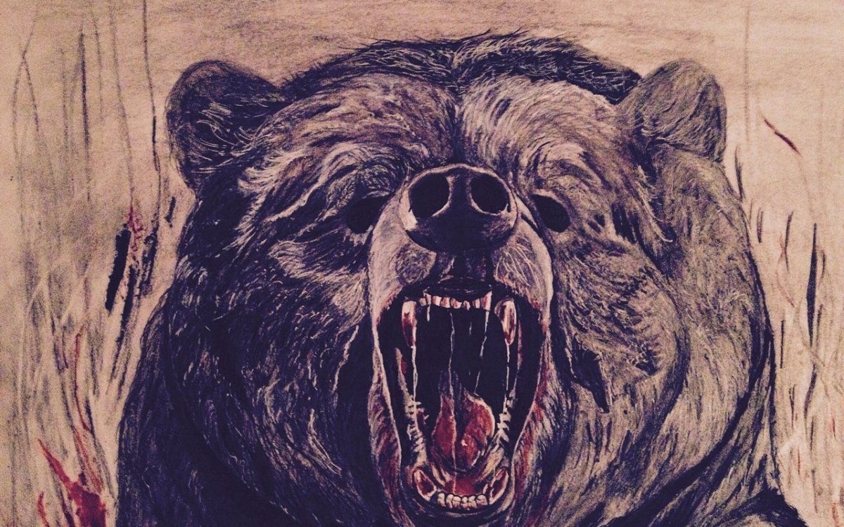Злой медведь арт