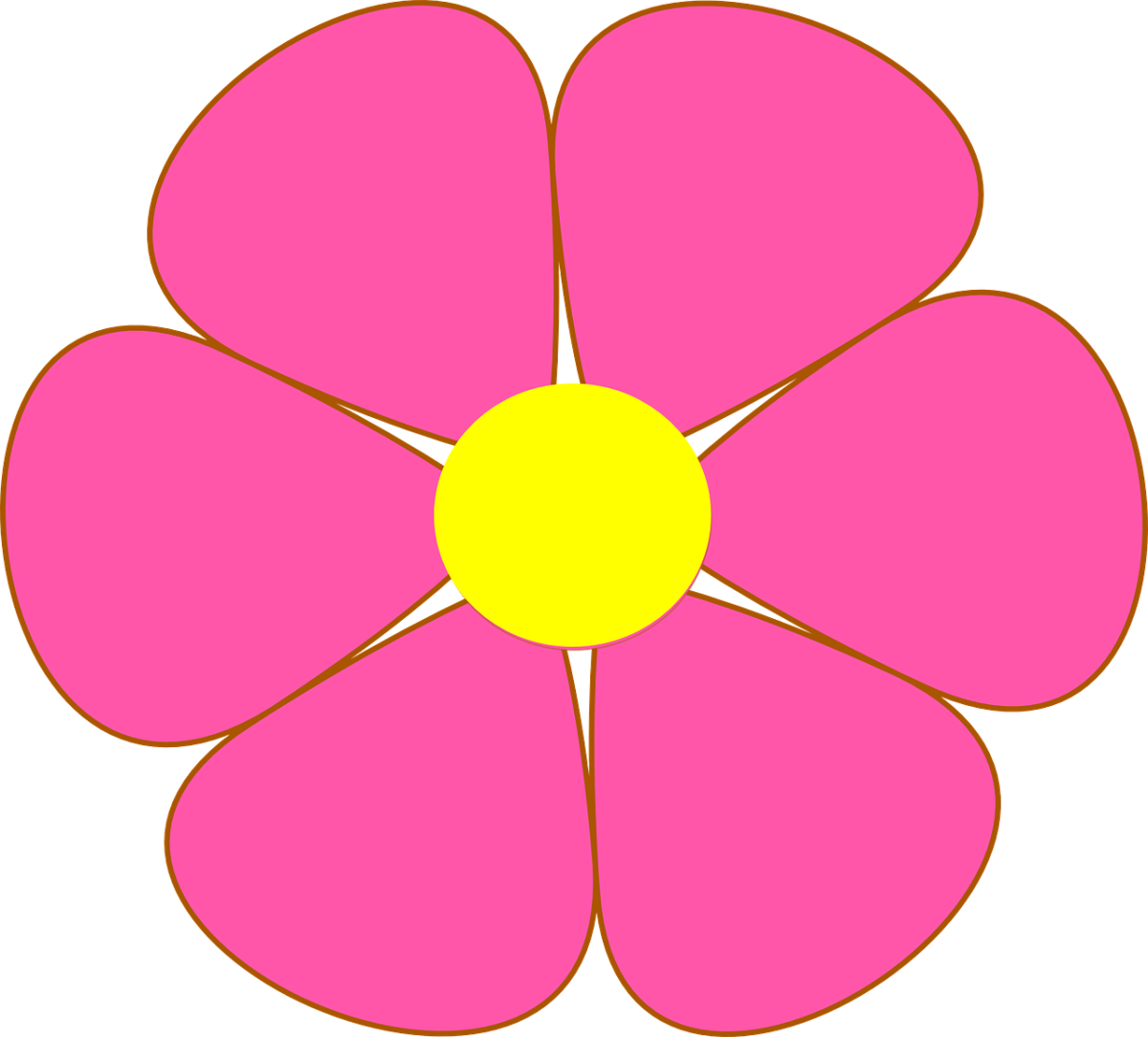 Пятилепестковый цветок